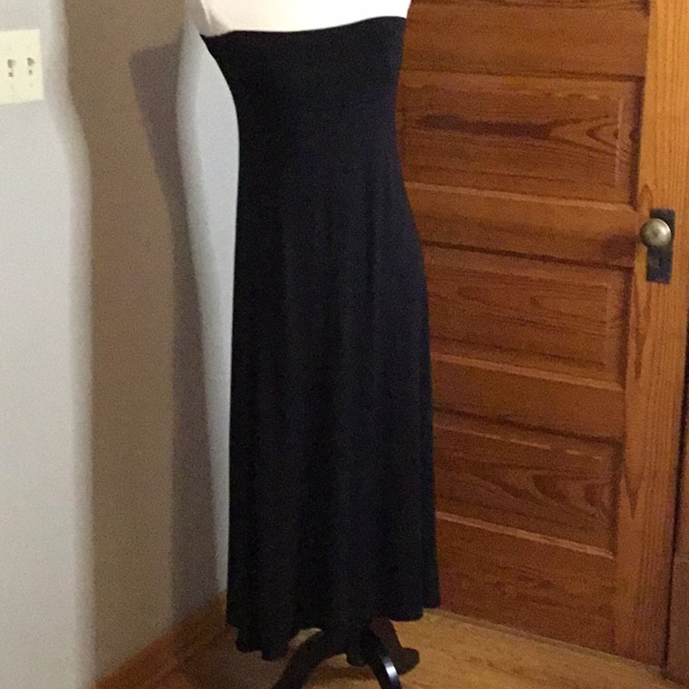 Chris & Carol Black long maxi skirt/sundress - Picture 4 of 6